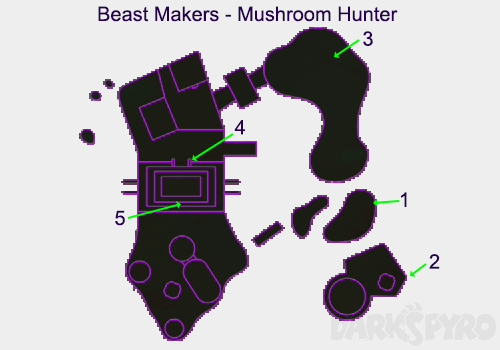 Beast Makers Map - Mushroom Hunter Map