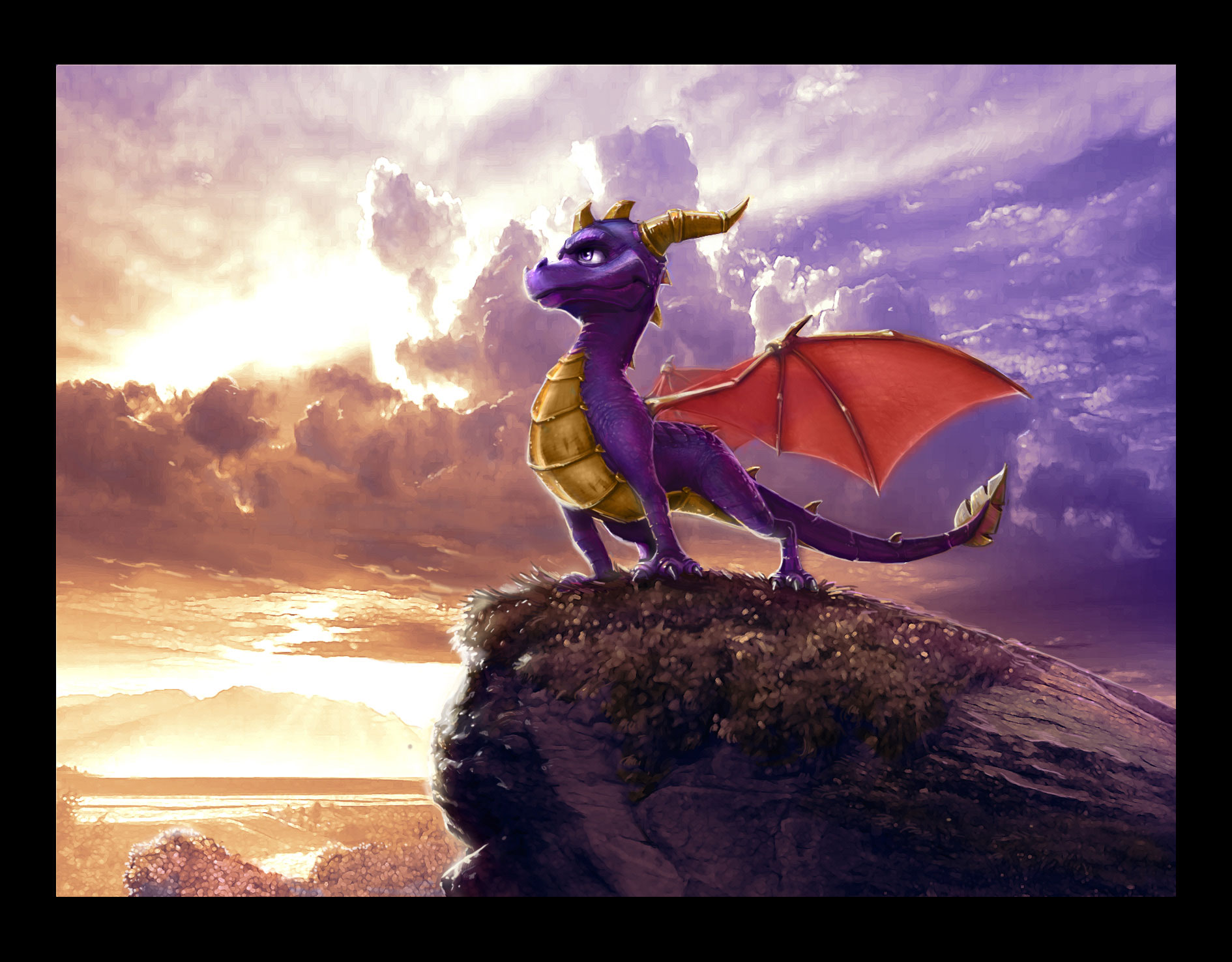 Spyro from Spyro the Dragon – Game Art