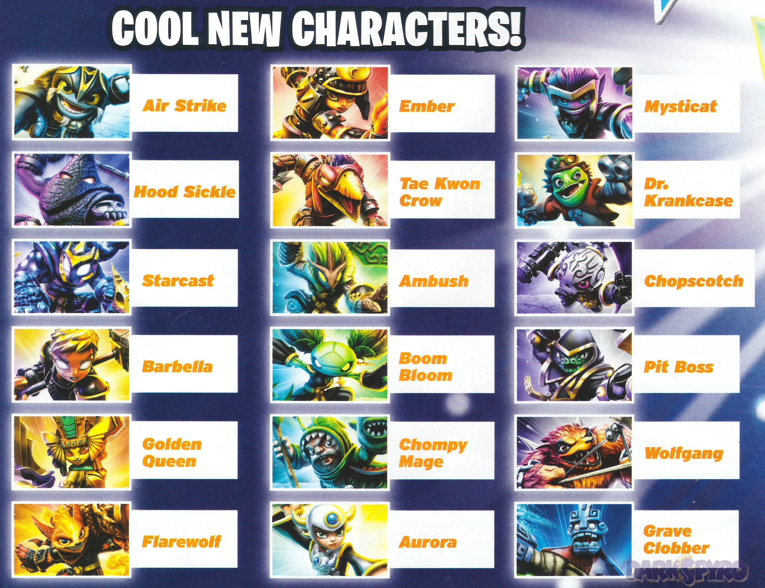 magazine has got a whole load of new Skylanders and Villains for Skylanders Imaginators. 